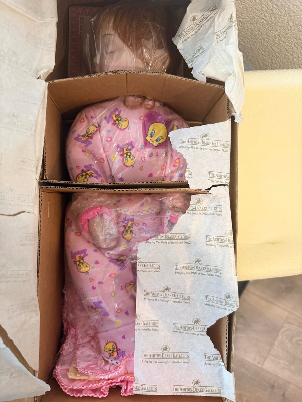 Ashton-Drake Galleries “Tweet Dreams” Porcelain Baby Doll